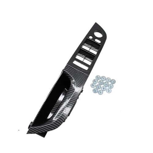 QGQFDEYUNB Chrom Türgriffe Innen Auto Innenausstattung Upgrade Linker Fahrerinnentürgriff Ersatz Für 3er E90 E91 316-328i 2004-2012(‎Carbon Black) von QGQFDEYUNB