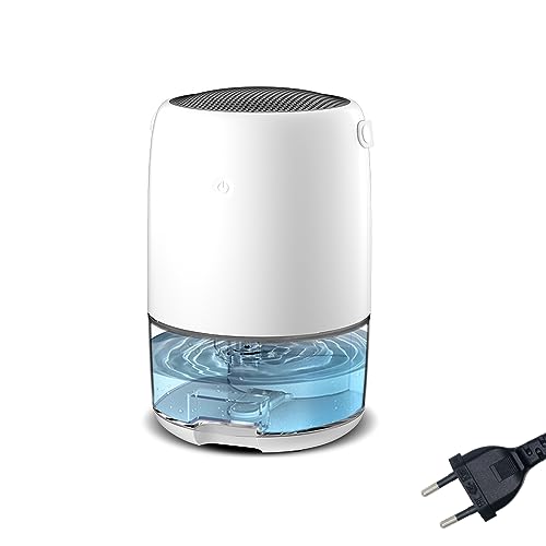 Luftentfeuchter 1100ml, Luftentfeuchter Elektrisch Raumentfeuchter Klein für Badezimmer, 7 Farbiges LED Licht Luftentfeuchter Kleiderschranken Schlafzimmer Dehumidifier (A) von QGUQSSL