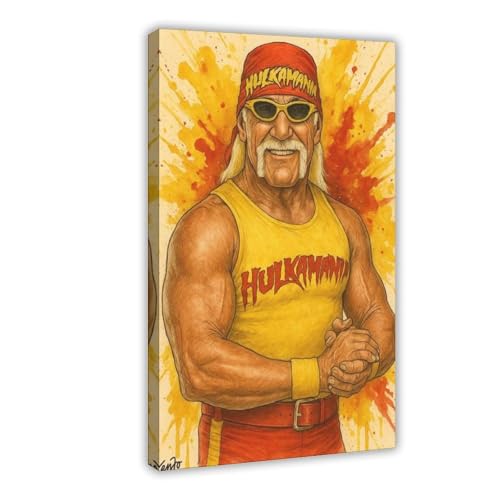 QGVBGF Hulk Hogan Wrestling Kunstdruck auf Leinwand, Poster, Schlafzimmer, Dekoration, Landschaft, Büro, Raumdekoration, Geschenk, 50 x 75 cm QGVBGF Hulk Hogan Wrestling Kunstdruck auf Leinwand, Poster, Schlafzimmer, Dekoration, Landschaft, Büro, Raumdekoration, Geschenk, 50 x 75 cm von QGVBGF