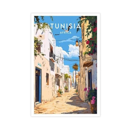 QGVBGF Tunesien Reisedruck – Afrika Leinwandposter Schlafzimmer Dekor Landschaft Büro Zimmer Dekor Geschenk 40 x 60 cm QGVBGF Tunesien Reisedruck – Afrika Leinwandposter Schlafzimmer Dekor Landschaft Büro Zimmer Dekor Geschenk 40 x 60 cm von QGVBGF