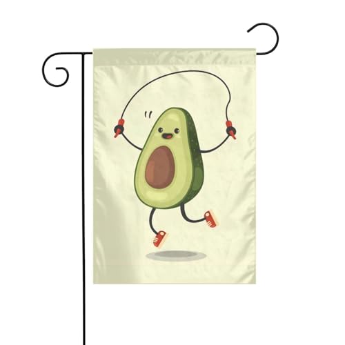 QGWDYYJQ Avocado-Seil, bedruckt, Gartenflagge, 30,5 x 45,7 cm, Hof-Dekoration, Flagge, Urlaubsdekoration QGWDYYJQ Avocado-Seil, bedruckt, Gartenflagge, 30,5 x 45,7 cm, Hof-Dekoration, Flagge, Urlaubsdekoration von QGWDYYJQ