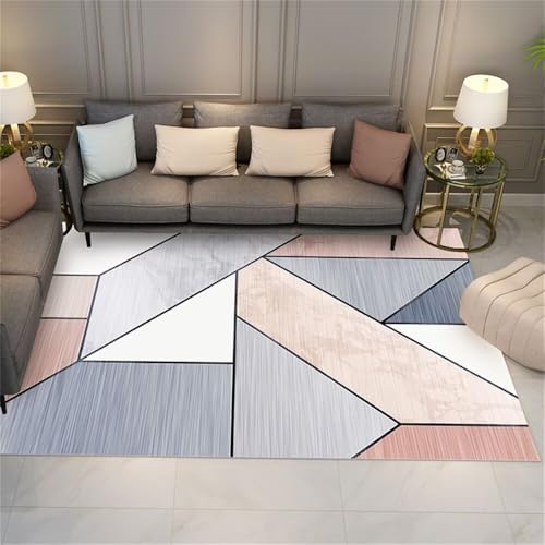 QGYFRE Baby Teppich Jungen Jugendzimmer Grau-Blauer waschbarer Wohnzimmer Sofa Rosa 60x120CM esstisch groß teppiche für terrasse Küche QGYFRE Baby Teppich Jungen Jugendzimmer Grau-Blauer waschbarer Wohnzimmer Sofa Rosa 60x120CM esstisch groß teppiche für terrasse Küche von QGYFRE