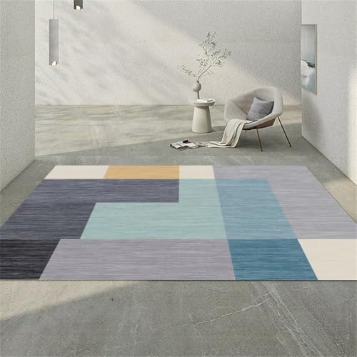 QGYFRE Kinder Teppiche Kinderteppich Mädchen lauferteppich Flur 90x120CM Teppich Muster Grau Tapis rectangulaire bleu Pour le Salon. Schlafzimmer QGYFRE Kinder Teppiche Kinderteppich Mädchen lauferteppich Flur 90x120CM Teppich Muster Grau Tapis rectangulaire bleu Pour le Salon. Schlafzimmer von QGYFRE