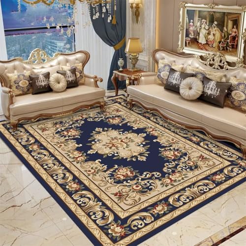QGYFRE Large Square Floor Cushions Velvet Teppich Kuschelig waschbar 160x200CM Kinderteppich blau Tapis floral rétro. Outdoor-Teppich QGYFRE Large Square Floor Cushions Velvet Teppich Kuschelig waschbar 160x200CM Kinderteppich blau Tapis floral rétro. Outdoor-Teppich von QGYFRE