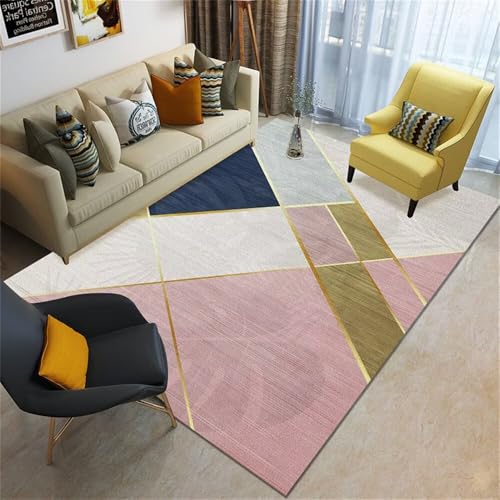QGYFRE Outdoor-Teppich terrassen deko Blau, grau, grün. Kinderteppich Spielmatte Rosa 90x150CM Hübscher Teppich unterlage Kinder Teppiche von QGYFRE