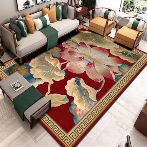QGYFRE Outdoorteppich langfloorteppiche Blauer orientalischer Blumenteppich Teppich Designer rot 90x150CM gameing Room deko teppiche teppiche fürs kinderzimmer Kinder QGYFRE Outdoorteppich langfloorteppiche Blauer orientalischer Blumenteppich Teppich Designer rot 90x150CM gameing Room deko teppiche teppiche fürs kinderzimmer Kinder von QGYFRE