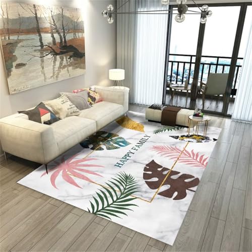 QGYFRE Teppich Esszimmer Lang kuche modern 100x200CM flurteppich Grau Tapis imprimé Rose et or. Waschbarer von QGYFRE