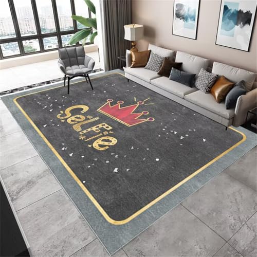 QGYFRE Teppich Günstig Quadratischer klein Wohnzimmer 140x200CM Spielmatte Grau Tapis Moderne bleu et Jaune. läufer QGYFRE Teppich Günstig Quadratischer klein Wohnzimmer 140x200CM Spielmatte Grau Tapis Moderne bleu et Jaune. läufer von QGYFRE
