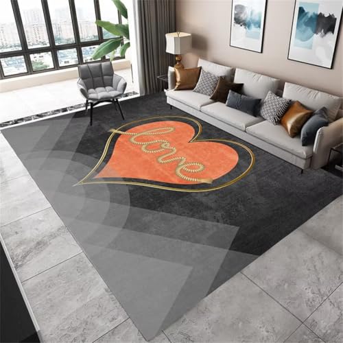 QGYFRE Teppich Küche kuschelige teppiche 60x110CM balkonteppich Grau Tapis résistant aux taches Pour le Salon. rutschfest von QGYFRE
