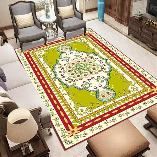 QGYFRE Wohnzimmer Balkon Teppich Couch Roter moderner Blumenteppich Rugs Washable Grün 90x150CM Gamer Jungen Schallisolierung Kinder QGYFRE Wohnzimmer Balkon Teppich Couch Roter moderner Blumenteppich Rugs Washable Grün 90x150CM Gamer Jungen Schallisolierung Kinder von QGYFRE