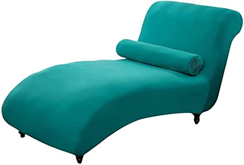 QHDXL Stretch Relaxliege Schonbezug ohne Armlehnen Elastische Chaiselongue Schonbezüge Abdeckung Liegesessel Bezug Sofabezug rutschfest Relaxsessel Bezüge Hellgrau (Color : Color-10) von QHDXL