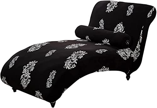 QHDXL Stretch Relaxliege Schonbezug ohne Armlehnen Elastische Chaiselongue Schonbezüge Abdeckung Liegesessel Bezug Sofabezug rutschfest Relaxsessel Bezüge Hellgrau (Color : Color-17) von QHDXL