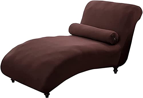 QHDXL Stretch Relaxliege Schonbezug ohne Armlehnen Elastische Chaiselongue Schonbezüge Abdeckung Liegesessel Bezug Sofabezug rutschfest Relaxsessel Bezüge Hellgrau (Color : Color-4) von QHDXL