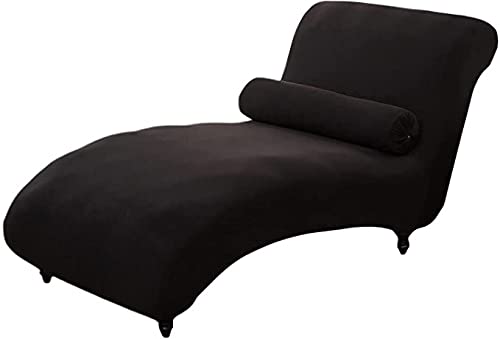 QHDXL Stretch Relaxliege Schonbezug ohne Armlehnen Elastische Chaiselongue Schonbezüge Abdeckung Liegesessel Bezug Sofabezug rutschfest Relaxsessel Bezüge Hellgrau (Color : Color-5) von QHDXL