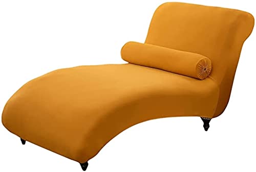 QHDXL Stretch Relaxliege Schonbezug ohne Armlehnen Elastische Chaiselongue Schonbezüge Abdeckung Liegesessel Bezug Sofabezug rutschfest Relaxsessel Bezüge Hellgrau (Color : Color-8) von QHDXL