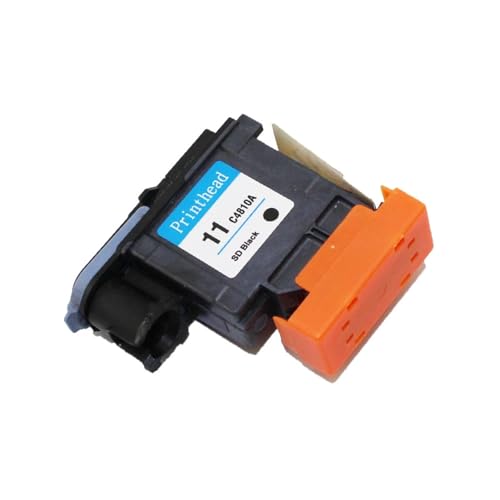 Kompatibel for HP 11 Druckkopf C4810A C4811A C4812A C4813A for Designjet 70 100 110 500 510 500PS(11 Black) von QHGLTHO