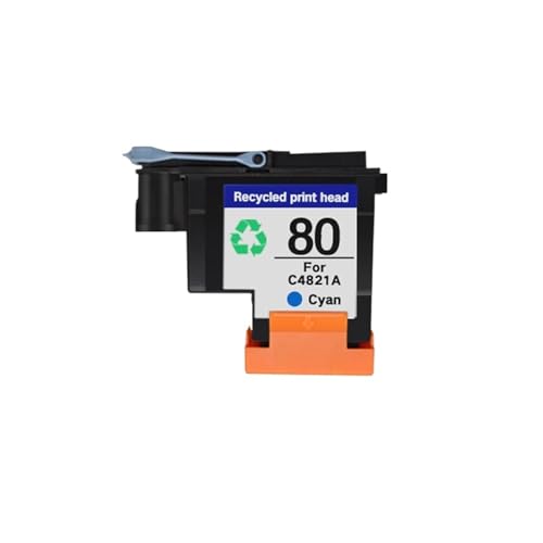 Kompatibel mit HP 80 Druckkopf C4820A C4821A C4822A C4823A for Designjet 1050 1055 1055cm 1050c Plus (BK CMY)(1C) von QHGLTHO