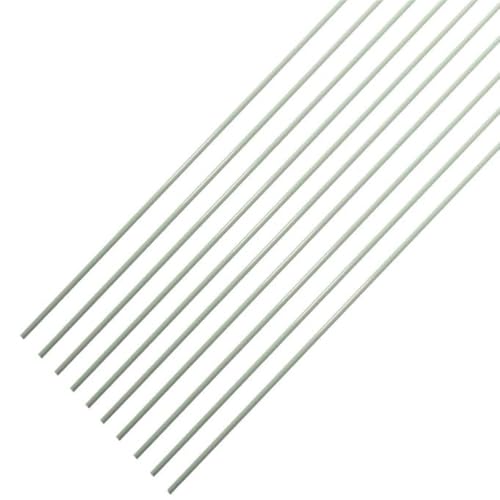 10 Stück 40 cm solide Fiberglasruten for Angeln mit Schwimmerschwanz und Jighaken | Hochfeste Angelköderruten(2.8mmX40cm) von QHKYQNELX