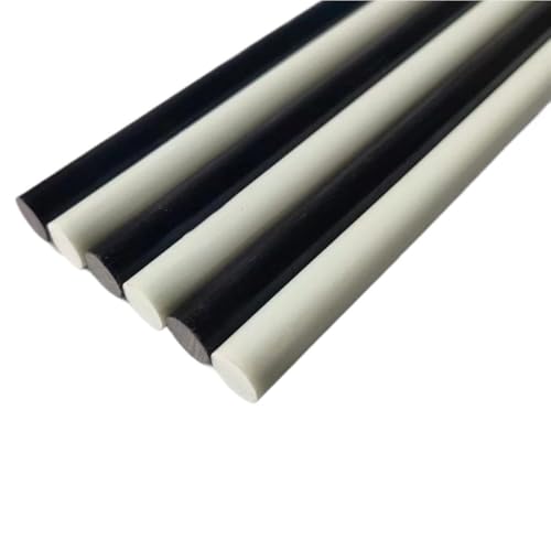 10 hochfeste Fiberglasstangen – 20 Zoll lange massive Glasfaserstangen for Zelte, Drachen und mehr(White,1.0x500mm) von QHKYQNELX