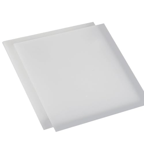2 weiße Polypropylenplatten – 400 mm x 200 mm, langlebige Kunststoffplatten for Heimwerker-, Industrie- und Bearbeitungsprojekte(200x400x5mm) von QHKYQNELX
