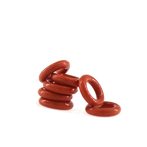 50-teiliges rotes Silikon-O-Ring-Dichtungsset – 4 mm CS-Dichtungsscheiben for verschiedene Größen – VMQ 55SH-Härte(40x32x4mm) von QHKYQNELX