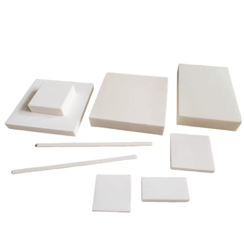 99% Aluminiumoxid-Keramikplatte – Hochtemperaturbeständige Isolierplatte for industrielle Anwendungen(100 * 100 * 13mm) von QHKYQNELX