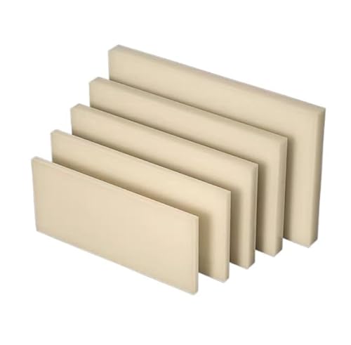 Beige ABS-Kunststoffplatte 100 mm x 100 mm – langlebige, antistatische, flammhemmende Platte (12–40 mm Dicke) for Heimwerker(30mm) von QHKYQNELX