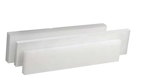 Hochfestes weißes rechteckiges Nylonblech – 1 Meter lang, 55 mm breit, Dicke 12–50 mm – Ideal for die Bearbeitung, Heimwerkerarbeiten(45mm) von QHKYQNELX