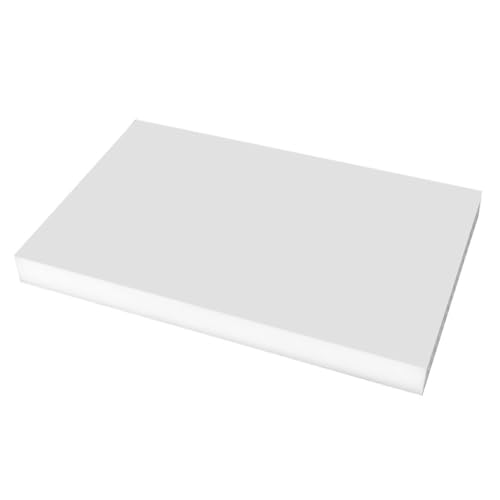 Weiße Polypropylenplatte – 500 mm x 300 mm – Vielseitige PP-Kunststoffplatte for Heimwerkerprojekte, Ingenieurwesen und Bearbeitung(300x500x8mm) von QHKYQNELX