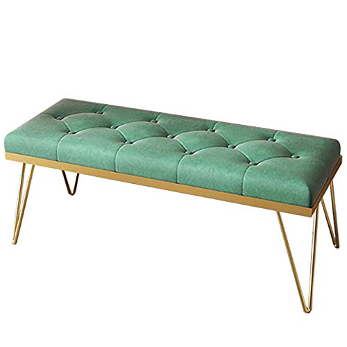 QHLMLL Aufbewahrungsbank für Flur, Schuhbank, kreative und einfache Kunst, Eisen, Haushalts-Schuhwechselhocker mit Samtkissen, lange Bank, multifunktionaler Bett-Endhocker (Farbe: Grau, Größe: 60 x 35 QHLMLL Aufbewahrungsbank für Flur, Schuhbank, kreative und einfache Kunst, Eisen, Haushalts-Schuhwechselhocker mit Samtkissen, lange Bank, multifunktionaler Bett-Endhocker (Farbe: Grau, Größe: 60 x 35 von QHLMLL
