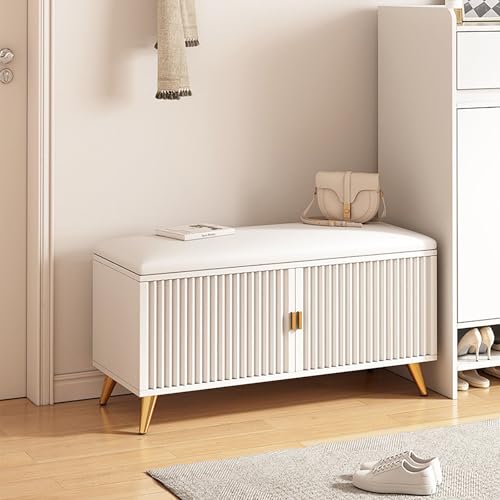 QHLMLL Eingangsbank mit Schuhaufbewahrung und Kissen, Schuhschrank für Eingang, Flur, Wohnzimmer, Schlafzimmer, Schuhregal, Bank für Eingangsbereich, Schuhschrank, Aufbewahrungslösung QHLMLL Eingangsbank mit Schuhaufbewahrung und Kissen, Schuhschrank für Eingang, Flur, Wohnzimmer, Schlafzimmer, Schuhregal, Bank für Eingangsbereich, Schuhschrank, Aufbewahrungslösung von QHLMLL
