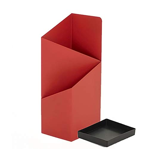 QHLMLL Freistehender Schirmhalter, Metalldekoration, Aufbewahrungsregal für Hundebälle, für den Eingang von Hotels und Büros, Fell-Tropfschale, Weiß/T/Rosa/Schwarz/Rot, 20 x 25 x 60 cm von QHLMLL