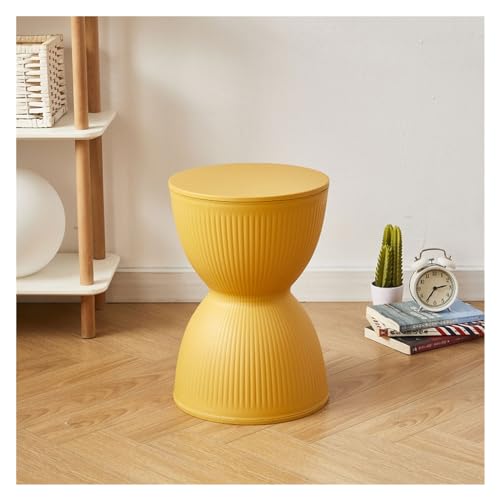 QHLMLL Fußhocker Schuhbank Schuhwechselhocker Kunststoff Runder Hocker Einfacher Wohnzimmer Niedriger Hocker Schlicht Modern Zuhause Tür Schuhwechsel Duschhocker für Innendusche (B) von QHLMLL