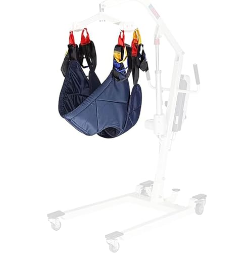 QHLMLL Hoyer Patientenlifting-Schlinge, atmungsaktive U-förmige Geteilte Beinschlinge, für den Transfer vom Bett zum Rollstuhl, Liegestuhl, Duschstuhl oder zur Toilette, Toiletten-Schlinge, Transf von QHLMLL