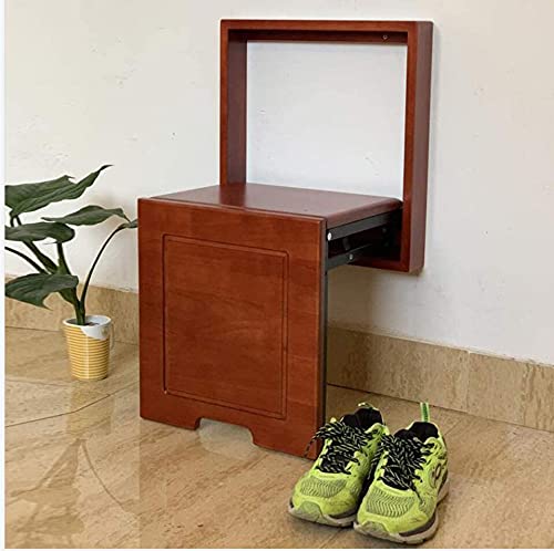 QHLMLL Klappstuhl aus Massivholz zur Wandmontage, platzsparende Schuhbank für Wohnzimmer, Schlafzimmer, Gang, Badezimmer, Wandstuhl-Aufbewahrungslösung QHLMLL Klappstuhl aus Massivholz zur Wandmontage, platzsparende Schuhbank für Wohnzimmer, Schlafzimmer, Gang, Badezimmer, Wandstuhl-Aufbewahrungslösung von QHLMLL