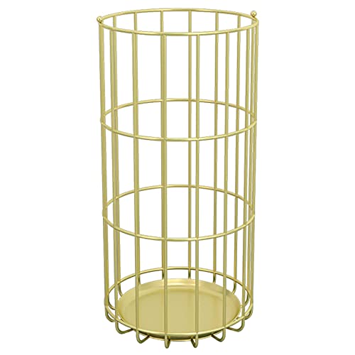 QHLMLL Moderner, kreativer Mehrzweck-Schirmständer, moderner Schirmständer aus Metall mit 4 Haken und Abtropfschale, für die Dekoration von Home-Office-Wohnzimmern und Hotels, Schwarz (d) (Schwarz von QHLMLL