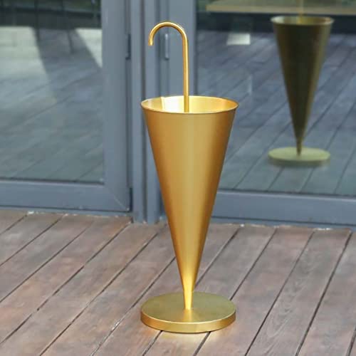 QHLMLL Moderner Schirmhalter aus Metall für den Eingangsbereich, Schirmständer für die Veranda mit Abnehmbarer Abtropfschale, Design-Schirmständer für den Innenbereich für Lange und Kurze Schirme/ von QHLMLL