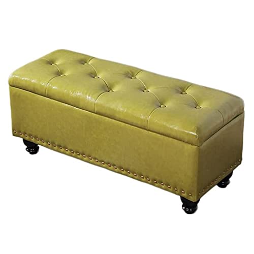 QHLMLL Ottomane aus Leder, würfelförmig, für Wohnzimmer, Schlafzimmer, Bettende, Eingangsbank, Fußhocker, Schuhaufbewahrung, Truhe mit Sitzgelegenheit, wasserdicht, Dunkelbraun (Größe: 40 x 40 x 43 cm QHLMLL Ottomane aus Leder, würfelförmig, für Wohnzimmer, Schlafzimmer, Bettende, Eingangsbank, Fußhocker, Schuhaufbewahrung, Truhe mit Sitzgelegenheit, wasserdicht, Dunkelbraun (Größe: 40 x 40 x 43 cm von QHLMLL