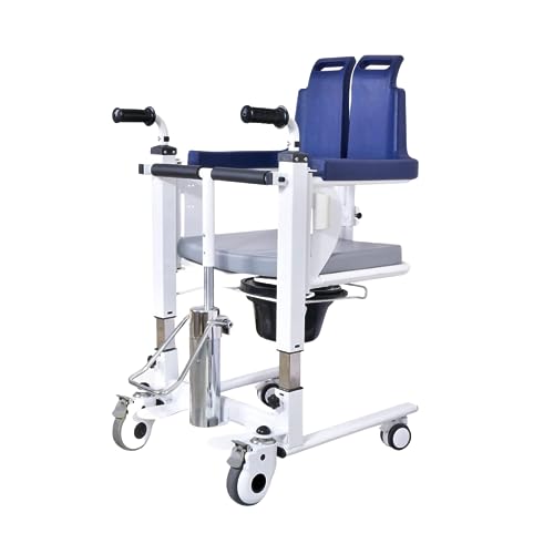 QHLMLL Patienten-Transferstuhl, Hydraulischer Patientenlift-Rollstuhl für zu Hause, Multifunktionaler Transferstuhl mit 180° geteiltem Sitz und Töpfchen, Wasserdichter Ganzkörper-Duschstuhl, Toilet QHLMLL Patienten-Transferstuhl, Hydraulischer Patientenlift-Rollstuhl für zu Hause, Multifunktionaler Transferstuhl mit 180° geteiltem Sitz und Töpfchen, Wasserdichter Ganzkörper-Duschstuhl, Toilet von QHLMLL