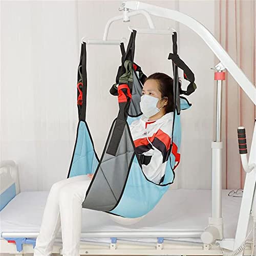 QHLMLL Patientenlifting-Gurt, Gehhilfe, mit Vierpunkthalterung, Ganzkörper-Patientenlifting-Gurt, Toilettenlifter, Geteilte Beinschlinge für ältere Menschen und Behinderte (Farbe: B) von QHLMLL