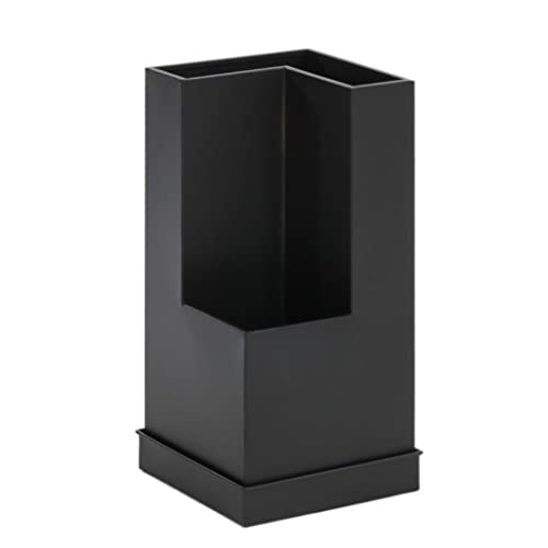 QHLMLL Schirmhalter Schirmständer Kreativer 2-lagiger Schirmständer Mit Abnehmbarer Tropfschale Modernes Schirmgestell Aus Metall Für Den Eingangsbereich Flur Schirmhalter Schirmständer Schirm-Orga von QHLMLL