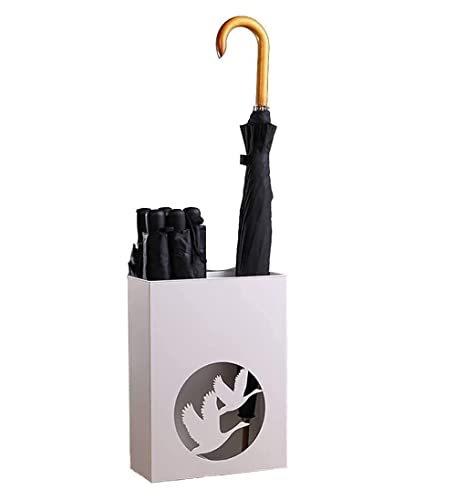 QHLMLL Schirmhalter Schirmständer Metall Schirmständer Modern Kreativ Hohlgeschnitzter Schirmhalter Ständer Rechteckiger Schirmständer Für Home Office Schirmständer Schirm-Organizer von QHLMLL