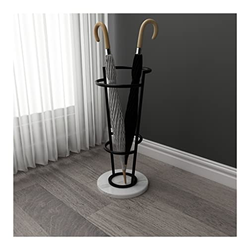 QHLMLL Schirmständer, Schirmhalter, Schirmständer aus Metall mit Marmorsockel, Schirmständer für Schirme, Spazierstöcke, Eingangsbereich, freistehender Schirmhalter, Schirmständer, Schirmorganizer/ von QHLMLL