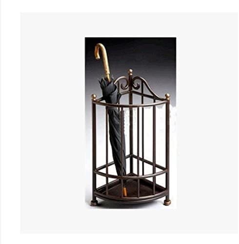 QHLMLL Schirmständer, Schirmhalter Metall-Schirmständer Retro Kreativer Schirmhalter Für Schmiedeeisen Zuhause Einfacher Schirmständer Fassaufbewahrung Schirmständer Schirm-Organizer/Schwarz von QHLMLL