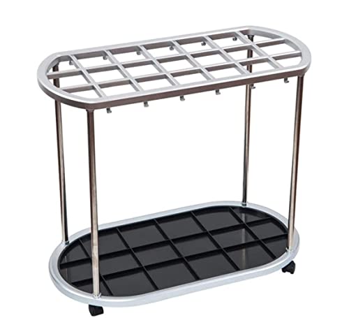 QHLMLL Schirmständer, Schirmständer Aus Edelstahl Mit 21 Löchern Für Die Innenaufbewahrung Von Schirmständern, Gerader Schirmständer, Schirmständer/Farbe/65,8 * 36,6 * 57 cm QHLMLL Schirmständer, Schirmständer Aus Edelstahl Mit 21 Löchern Für Die Innenaufbewahrung Von Schirmständern, Gerader Schirmständer, Schirmständer/Farbe/65,8 * 36,6 * 57 cm von QHLMLL