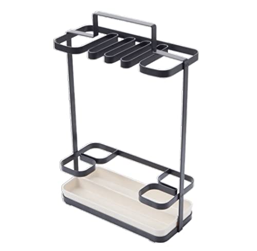 QHLMLL Schirmständer, Schirmständer Aus Kohlenstoffstahl Mit Mobilem Tablett Schirmständer Eingangsflur Separate Aufbewahrung Von Loand Kurzem Schirmständer/Grau/29 * 13 * 43,8 cm von QHLMLL