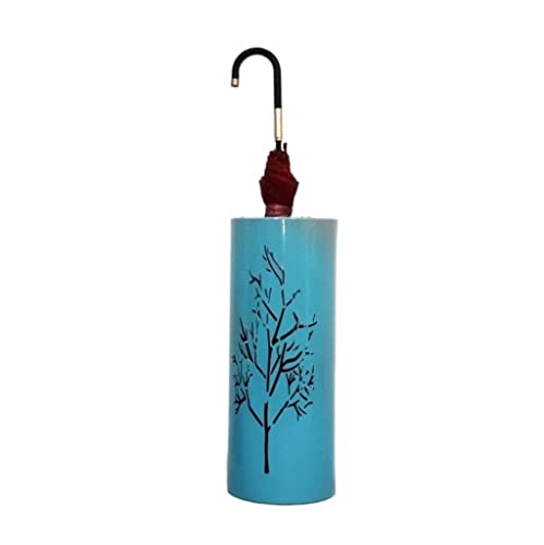 QHLMLL Schirmständer, Schirmständer aus Metall, runder Schirm, Schirmständer für Spazierstöcke, Walkisticks, Flurdekoration, Home Office/Blau/20 * 50 cm QHLMLL Schirmständer, Schirmständer aus Metall, runder Schirm, Schirmständer für Spazierstöcke, Walkisticks, Flurdekoration, Home Office/Blau/20 * 50 cm von QHLMLL