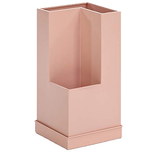 QHLMLL Schirmständer, Schirmständer aus Metall mit Abnehmbarer Wasserschale, Schirmhalter für den Eingangsbereich zur Aufbewahrung von niedrigen und kurzen Schirmen/Stöcken/Gehstöcken/D/a (Pink a) von QHLMLL