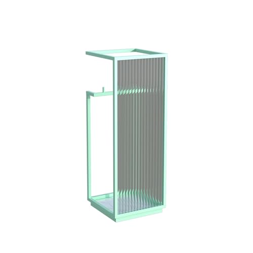 QHLMLL Schirmständer, luxuriöser Schirmständer, quadratischer Schirmhalter aus Metall, moderner und einfacher Schirm-Organizer aus Glas, freistehendes Gestell für den Flur von Zuhause und Hotels ( von QHLMLL