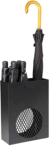 QHLMLL Schirmständer, rechteckig, modern, freistehend, für Zuhause, Büro, Einkaufen, Schule, Schirmhalter aus Metall (schwarz) (weiß) Feito NA China von QHLMLL